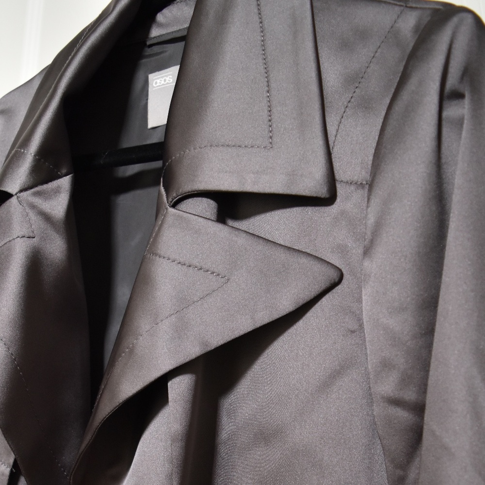 Satin Trench Coat